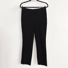 SUNG by Alfred Sung Dress Pants Size 4 x 32 Black Office Professional Trousers