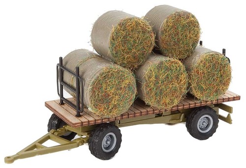Remolque de heno Walthers SceneMaster 4192 escala HO con carga -- Kit | Zustand: New
