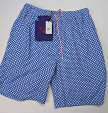 Peter Millar Oceantime Seaside Swim Trunks Can Koozie Blue Men's Medium MSRP 98