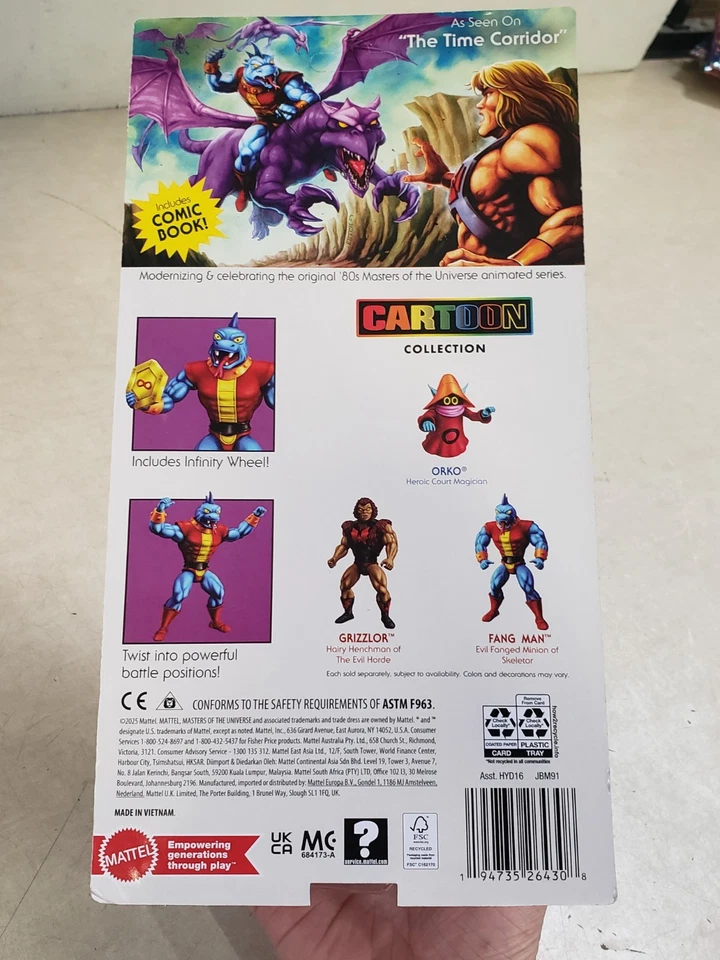 Figura Colección de Dibujos Animados MOTU FANG MAN Masters of the Universe Origins Foto 3 de 3