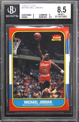 1986-87 FLEER MICHAEL JORDAN BGS 8.5