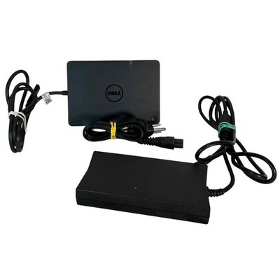 Dell WD15 K17A USB-C Docking Station with 130W AC Power Adapter Charger Black