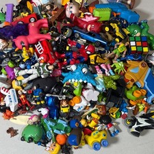 Huge Mixed Lot of 150 Small Toys Bottom of the Toy Box Vintage-Modern