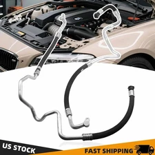 17227636879 17227636880 2PCS Engine Oil Cooler Hose Pipe For BMW 5 6 7Serise