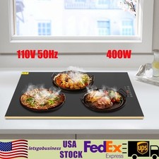 Electric Food Warming Tray Hot Plate Dish Warmer Display Adjustable Temperature