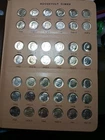 1946-2025 ROOSEVELT DIME COLLECTION.BU & PROOF COLLECTION. 76 SILVER (258 TOTAL)