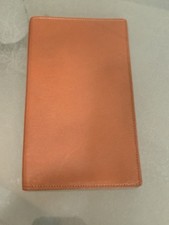 Libreta de direcciones vintage Allen Jolly Baby Lamb de cuero marrón