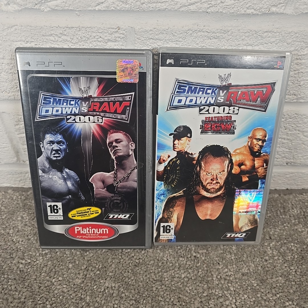 WWE Smackdown vs Raw 2008 & 2006 Sony PSP, ECW Wrestling