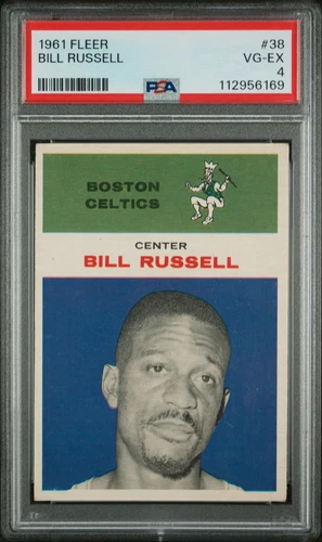 1961 FLEER #38 BILL RUSSELL PSA 4