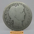 1915-D Barber Silver Quarter - #C55093NQ