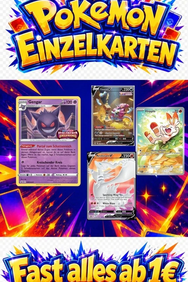 Pokemon - 130 Auktionen: Einzelkarten, Holo-Sheets & 20 spezielle Karten