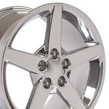 Set4 5210 Chrome 18x9.5 19x10 Wheels 5x4.75 Fit C6 Corvette
