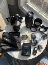 Nikon D3200 camera with 2 lenses  extras