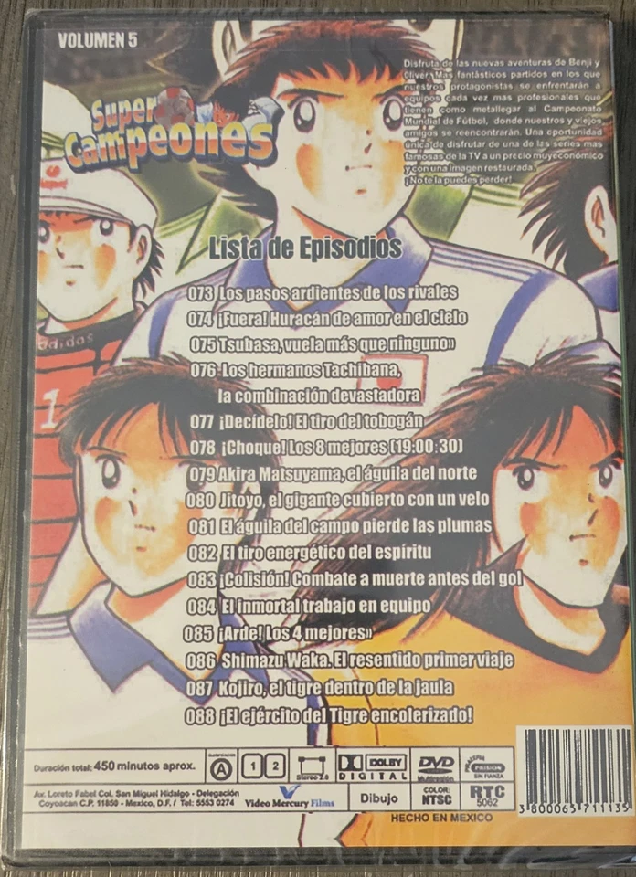 LOS SUPER CAMPEONES 5 DVDs NEW FACTORY SEALED LATIN AMERICAN SPANISH AUDIO REG 1 - Image 3 of 4