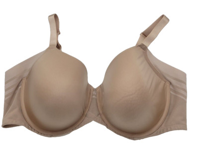 Paramour Marvelous Side Tan Smoothing Full Coverage Underwire T-Shirt Bra SZ 42D