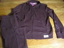 ATHLETIC WORKS WOMENS TRACK SET (JACKET XL, AND PANT M) Purple