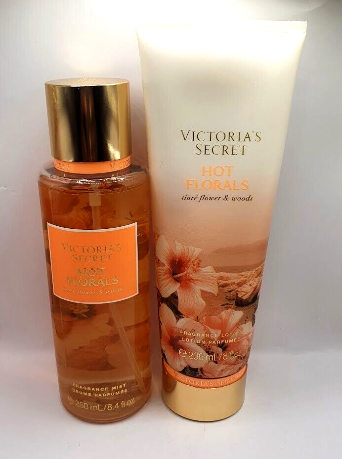 VICTORIA'S SECRET HOT FLORALS BODY MIST & LOTION LIMITED EDITION