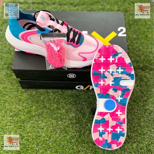 G/Fore GFORE G4 MG4x2 Golf Running Shoe Sneakers ⛳️ LADIES 9 ⛳️  White Pink Camo - Picture 1 of 9