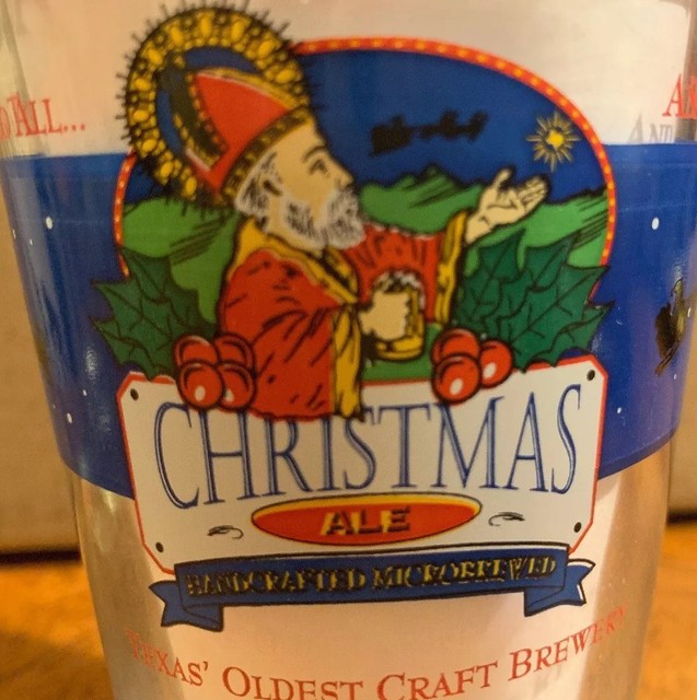 saint arnold birthday glass