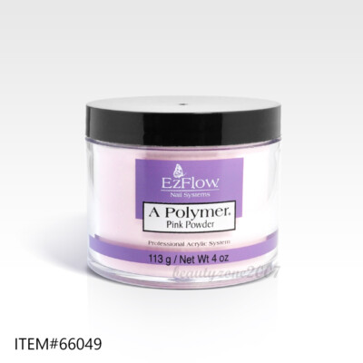 Ezflow A Polymer Professional Nail Acrylic Powder - Pink 4oz