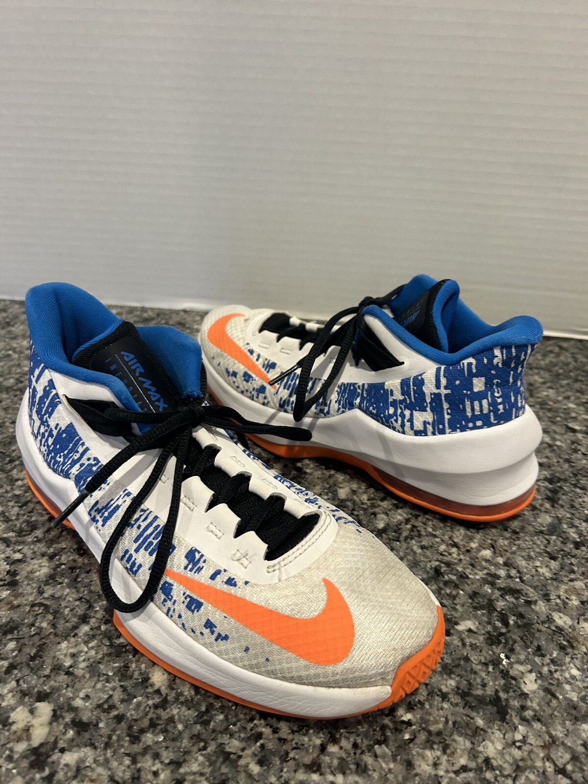Ah3426-101 White Blue Orange Boys Size 5y