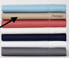 Hudson Park 500TC Champagne Wrinkle-Free Cotton Flat Sheet - QUEEN H2201A