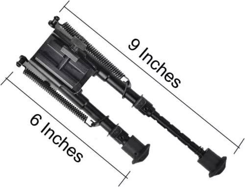 6-9" Hunting Rifle Bipod with 20mm Picatinny Rail Mount Adapter - Picture 7 of 8
