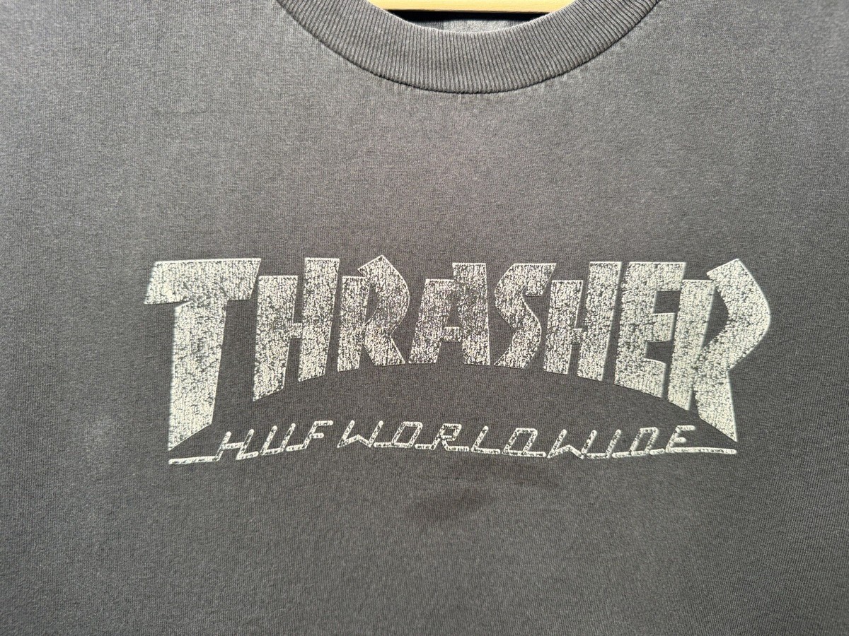 HUF X THRASHER RINCON T-SHIRT コラボTシャツ HUF ハフ Tシャツ 半袖 メンズ スラッシャー リンコン コラボ