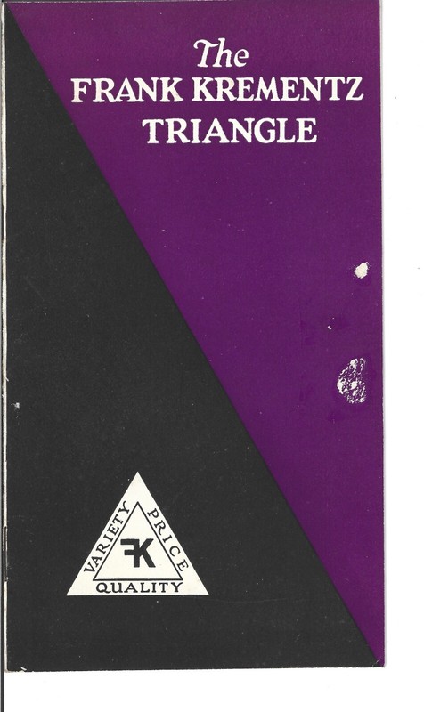 Frank Krementz Co. Sales Booklet