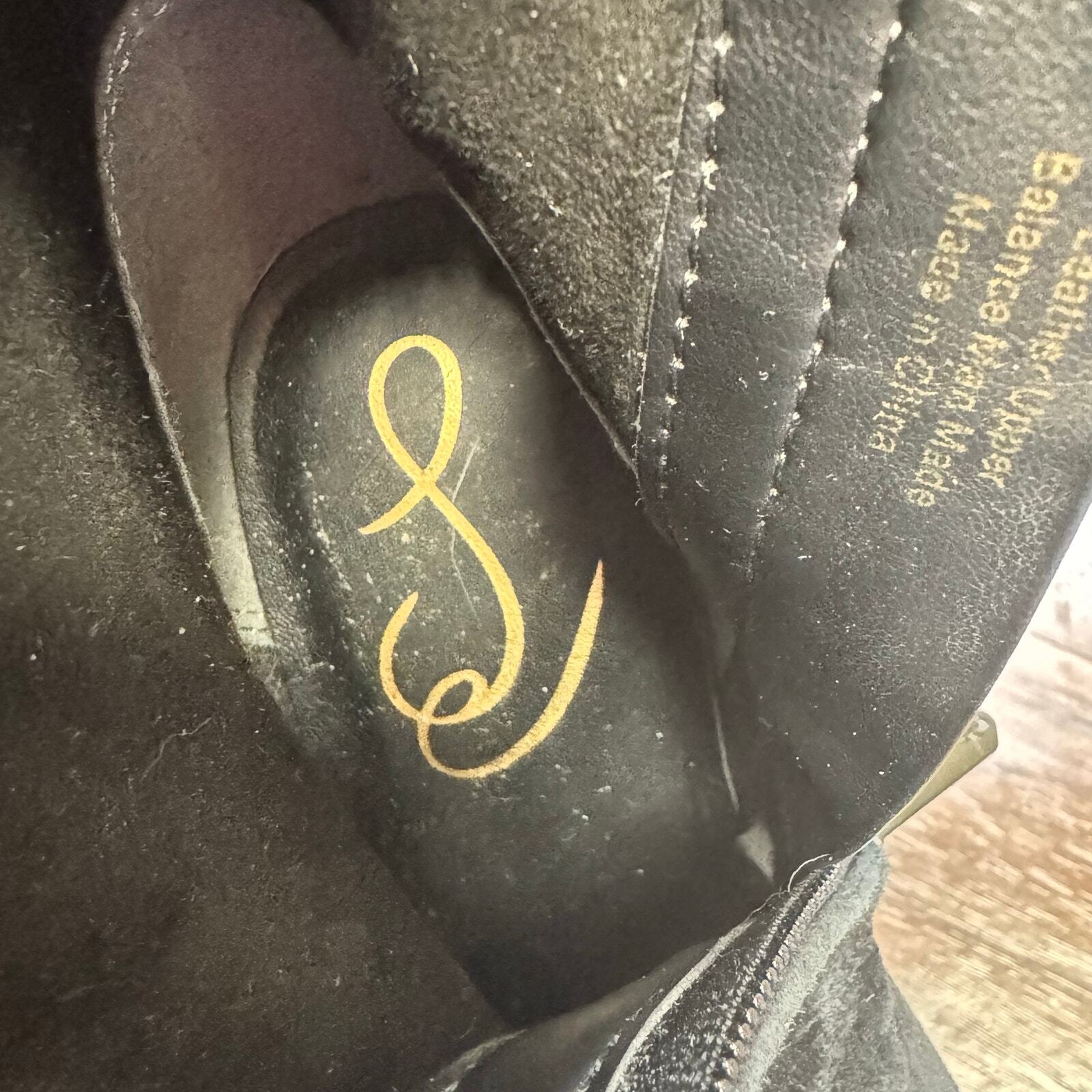 Sam Edelman Jaye Black Suede Triangular Heel Boot… - image 11