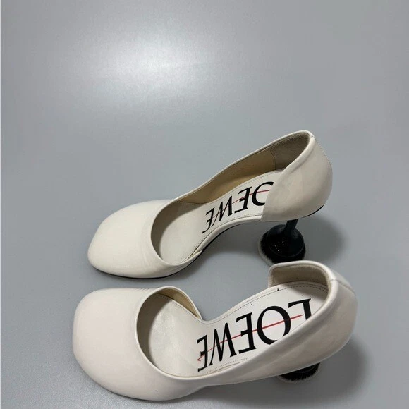 Zapatos de salón Loewe Toy Brush charol blanco negro para mujer EU 36/US 6 Foto 3 de 4