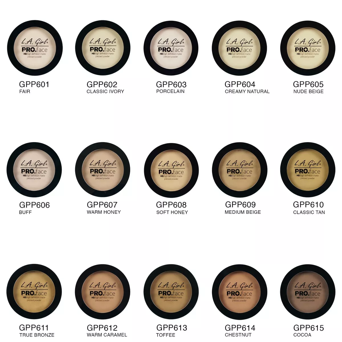 LA GIRL Pro Face HD High Definition Matte Pressed Powder Choose