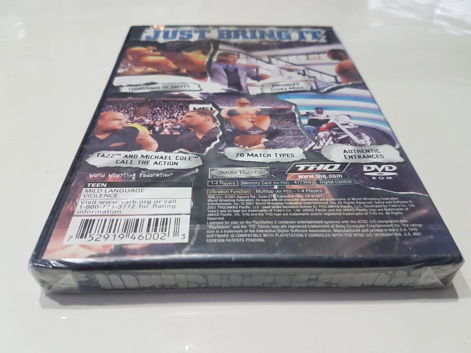 WWF WWE SmackDown! Just Bring It! [PS2] [PlayStation 2] [2001] [Brand New!] - Image 4 of 4