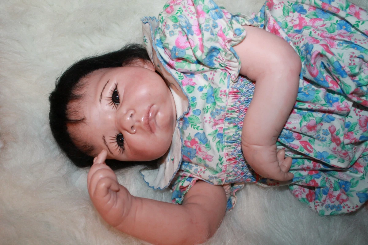 Reborn Asian Doll Li Hue by Nikki Holland reborn by artist Linda