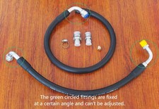 Power Steering Hoses Kit For Gm Pump To 1979-97 Mustang Rack Pinion Power Steering Hoses Kit For Gm Pump To 1979-97 Mustang Rack Pinion