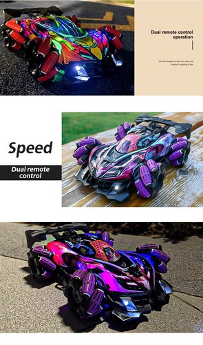 Drift RC Car with Led Lights Music 2.4G Glove Gesture Radio Remote Control Toys - Picture 15 of 31