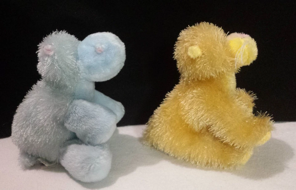 Lot/ 2 WebKinz Plush Toy Stuffed Animals - No Codes - Blue Hippo + Lioness - Image 3 of 4