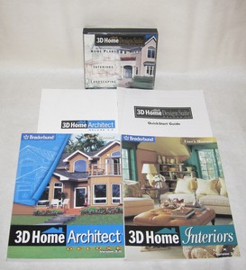 Broderbund 3D Home Design Suite Deluxe 3.0 Windows 6 CD ...