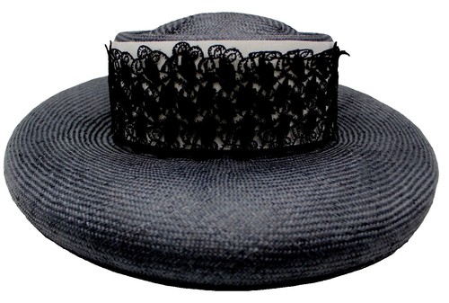 Vintage Deborah New York 70s Gray Satin Bow Wool Sequins Beaded Church Derby Hat Deborah New York Hat - Etsy main image 3