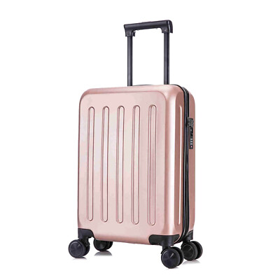 Trolley Hartschalenkoffer mit 4 Rollen und TSA Schloss Rosengold XL Koffer Reise