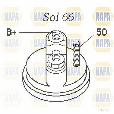 ENGINE STARTER MOTOR NAPA OE QUALITY REPLACEMENT NSM1231 - Image 4 of 4