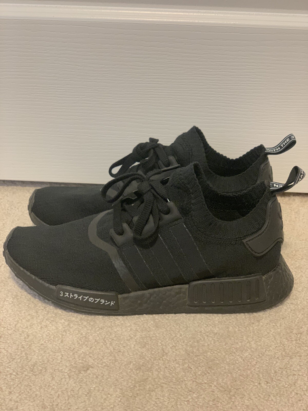 Adidas NMD_R1 Primeknit JAPAN TRIPLE BLACK BZ0220 Siz… - Gem