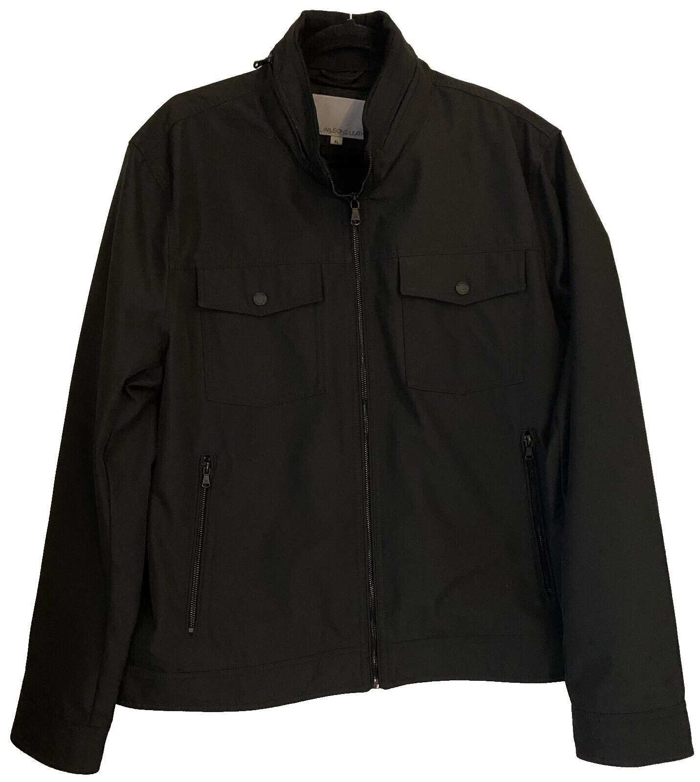 Chaqueta de moto negro Wilsons Leather abrigos, chaquetas y chalecos para hombres