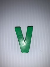 Vintage 70s Fisher Price Magnetic Alphabet Letter V Schoolhouse Desk Replacement