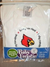 University Louisville Cardinals BABY FANATIC Baby Bodysuit NCAA College Infant