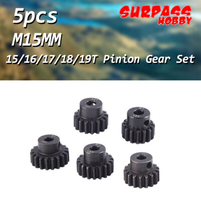 SURPASS HOBBY M1 15T 16T 17T 18T 19T Pinion Gear Set for 1/8 RC Truck 5mm Motor