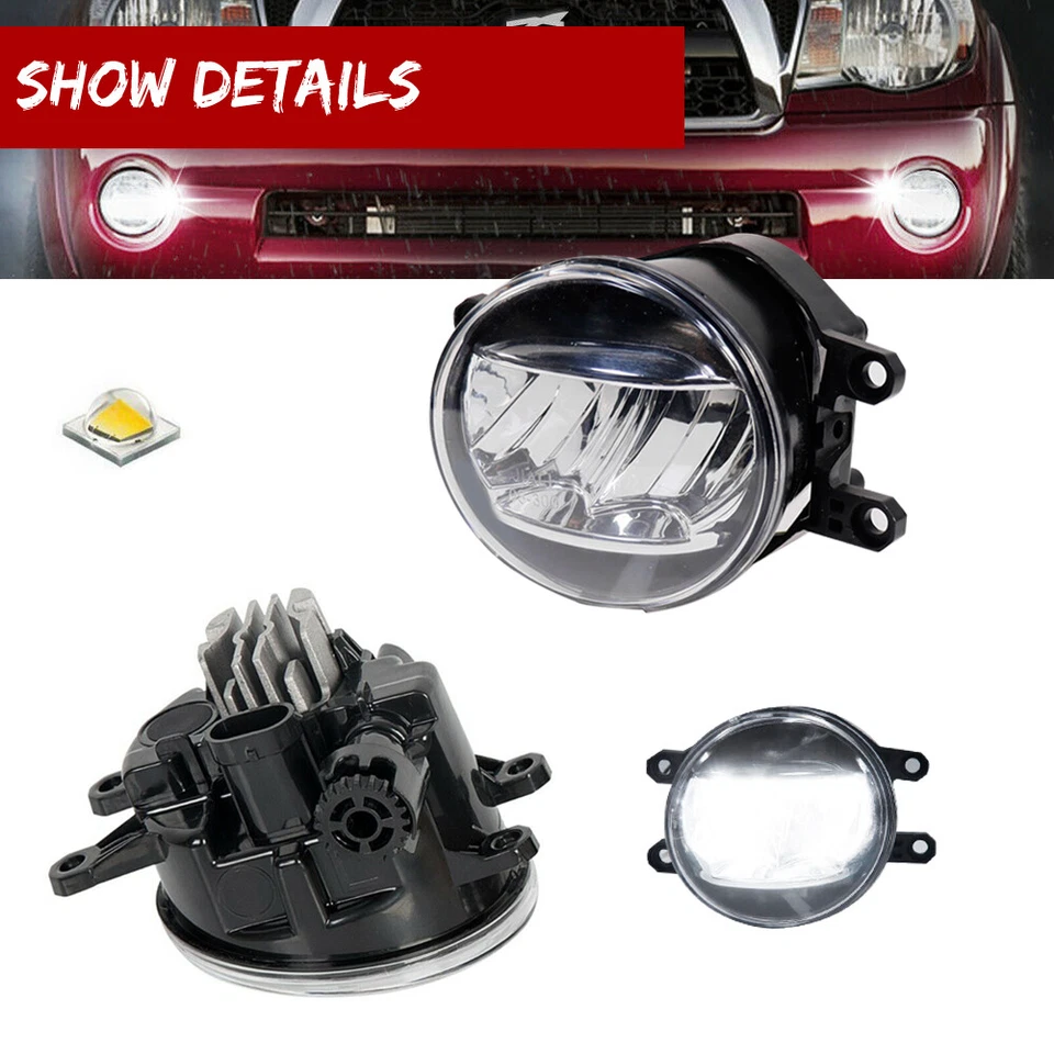 Lámparas antiniebla proyector LED 15W especificaciones OEM Direct Fit para Toyota Corolla 09-2015 Foto 3 de 4