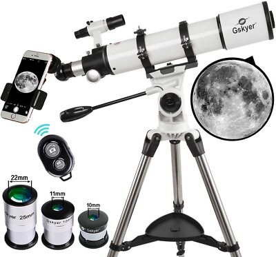 Gskyer Telescope, 600x90mm AZ Astronomical Refractor Telescope, German Technolog
