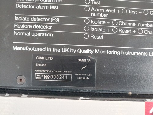 QMI MP12 Multiplex Oil Mist Detector - Picture 5 of 7