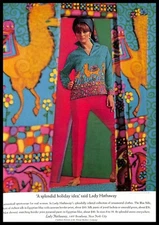 1966 Lady Hathaway Ornamental Sportswear Camel Print Vintage PRINT AD Fashion